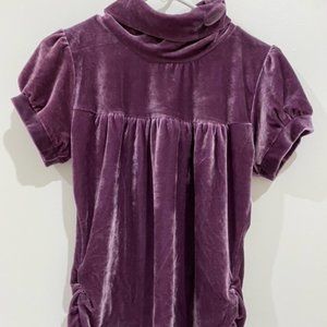 Vintage Purple Velvet Blouse